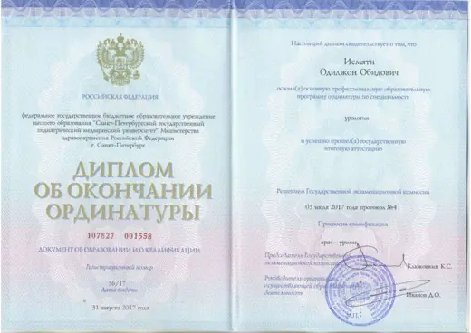 Residency diploma, 2017