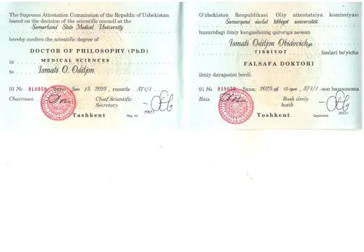 PhD diploma, 2025